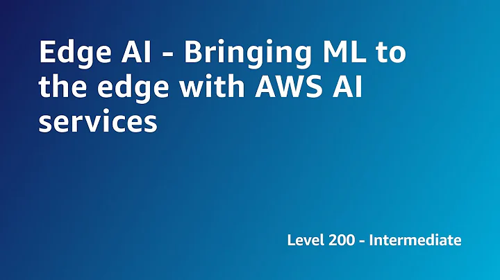AWS Summit ANZ 2022 - Edge AI - Bringing ML to the edge with AWS AI services  (SCI3)
