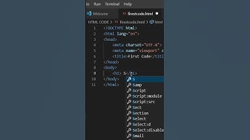 How to run html code in Visual Studio | Write First HTML code |  html beginner tutorial