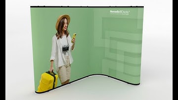 COMBI02G Pop Up Stand Setup Tutorial | Nomadic Display Europe