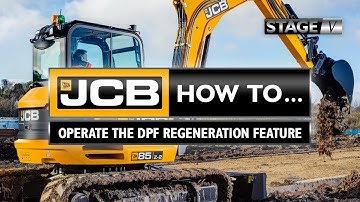 How to operate DPF Regeneration on a JCB 8-10T Mini Excavator