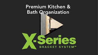 X Bracket | Tool Free Adjustability | Pantry Storage | Rollout Shelves