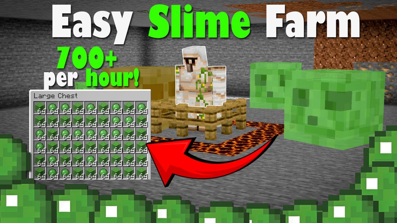 Easy Slime Farm in Minecraft 1.21.5 | 700+ per Hour ! - YouTube