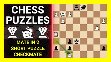 Chess Puzzles to Practice. Themes: Mate in 2, Short puzzle, Checkmate. Learn Chess