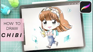 PROCREATE TUTORIAL (BEGINNER): How to Draw CHIBI Character on your IPAD + ✨100 SUBSCRIBERS SPECIAL✨ screenshot 2