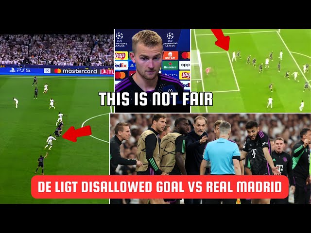 De ligt Disallowed Goal vs Real Madrid | Bayern Munich Got Robbed🤔 class=