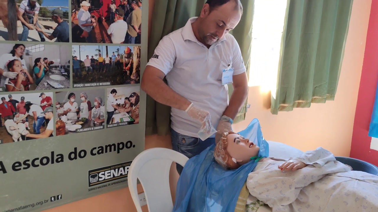 Lavando o cabelo de uma pessoa acamada!