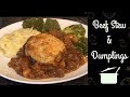 Scottish beef stew and dumplings recipe :) Cook with me!