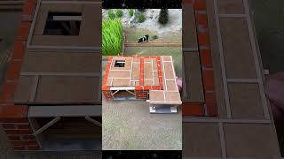 🏡 Mini Log Cabin House Build From Foundation to Luxury Home 😍 #viral #trending #shorts #fyp