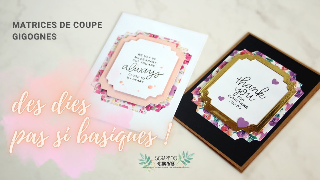 PAS SI BASIQUES QUE ÇA ! Dies (Matrices de Coupe) ACTION comment les utiliser ? Tuto Carterie