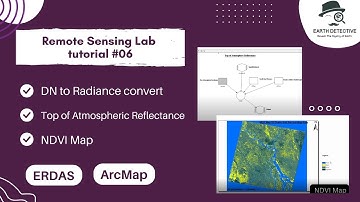 Remote Sensing Lab 6 | NDVI calculation using ERDAS Model, Convert DN Radiance to Reflectance ArcMap