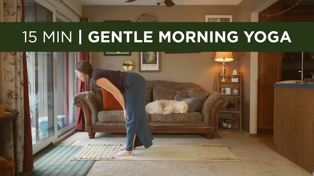 15 Min Gentle Morning Yoga | Yoga for When You Don't Want to Get Out of Bed (But Know You Need To)