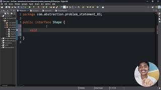 Java Tutorial - Problem statement on Abstraction - Problem 3