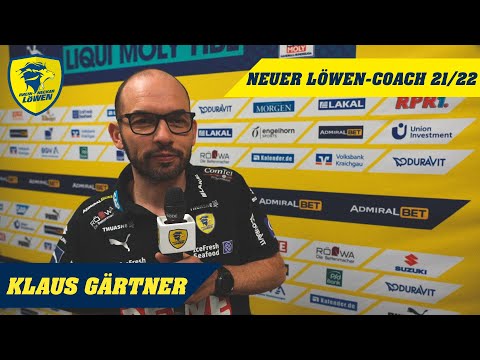 Neuer LöwenTrainer 2021/22 Klaus Gärtner und Geschäftsführerin