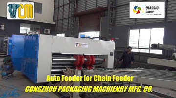 Chain Feed Printer Slotter With Auto Stacker