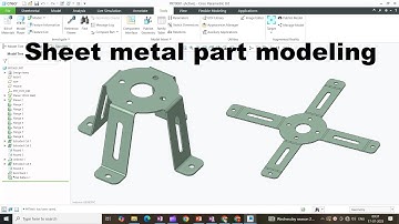 Creo tutorial | Sheet metal part modeling tutorial for beginner