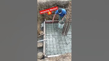 Satisfying RCC Done 😊 of footing #RCC #Footing #PCC