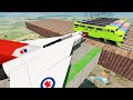 Crazy Cars and Plane Push Trains Crashes | Beamng Drive - Dancing Cars