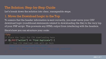 How to Download a CSV File Using PHP