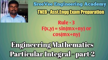 Particular Integral - Solution of PDE - Engineering Mathematics - TNEB AE exam preparation