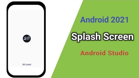 How to create a simple Splash screen in Android Studio || Welcome Screen using Android Studio