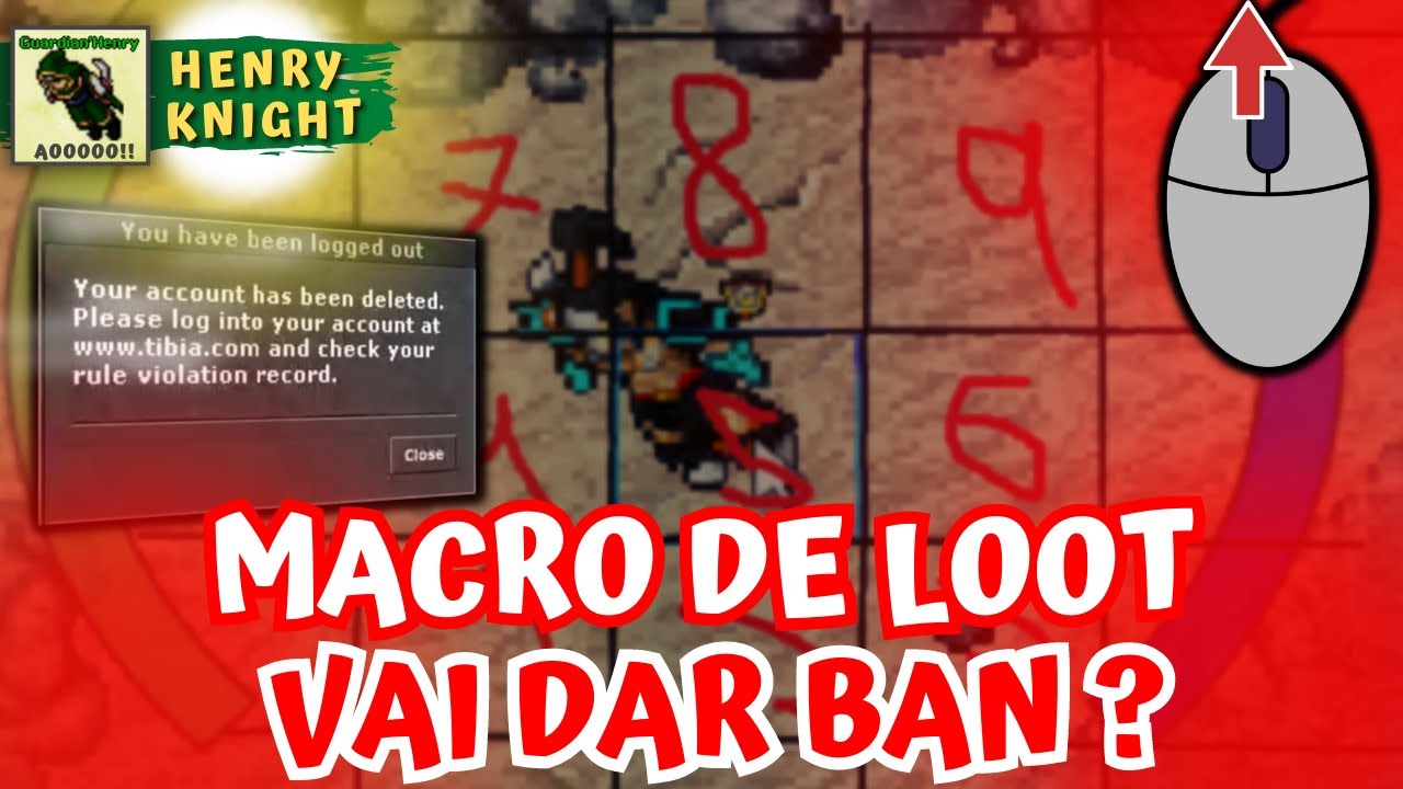 Macro de Loot PODE dar BAN? | Henry Knight - Tibia - YouTube