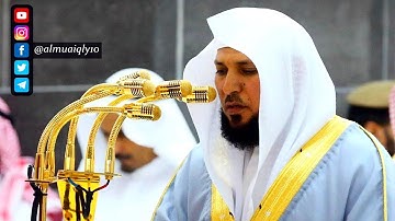 تلاوة نديّة فذة لم تأخذ حقها فى النشر والترويج كما ينبغى لها | لفضيلة الشيخ د. ماهر المعيقلي