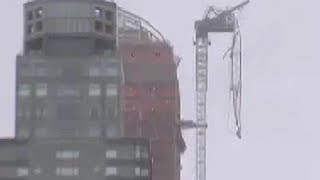 Construction Crane Collapses in Manhattan Hurricane Sandy