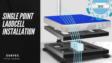 How singe point load cell Installation step by step #loadcell #Industrialscale (CUBLIFT 2022)