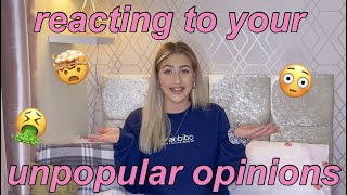 Reacting to Your Unpopular Opinions *TIPSY* | Molly Grenfell