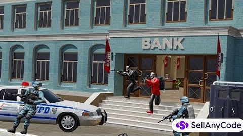 bank robbery hatch city police gangster crime unity source code - unity project - unity game