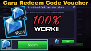 Tutorial Redeem Code Voucher Diamonds Mobile Legends Indonesia Youtube