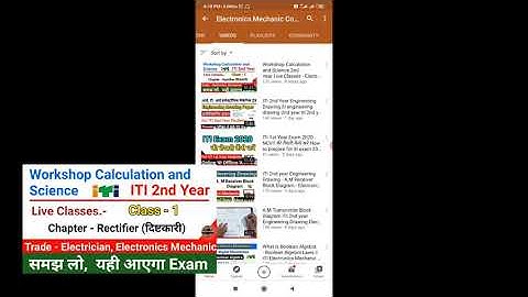 Workshop Calculation and Science || Rectifier - MCQ || iti Electronics Mechanic 2nd Year || MCQ
