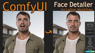 ComfyUI Face Detailer  workflow  comfyui stablediffusion facedetailer