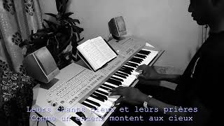 Video thumbnail of "HYMNE ET LOUANGE N°148 ( Ah Qu'il est beau de voir des frères ) paroles/lyrics Piano By Joël Kara"