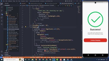 Order Success Screen UI Design in Flutter Ep. 13 - Ecommerce Shopping App
