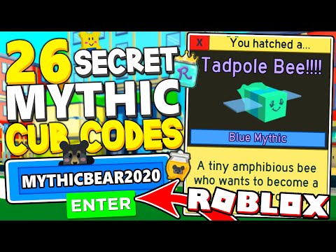 All 26 Secret Mythic Cub Bee Codes In Bee Swarm Simulator Super Op Roblox Youtube - 31 codigos de bee swarm simulator roblox youtube