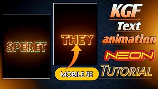 How to Kgf neon lyrics Alight Motion Glow Lyrics Video Trend Lyrical St Editing Marathi Editing screenshot 4