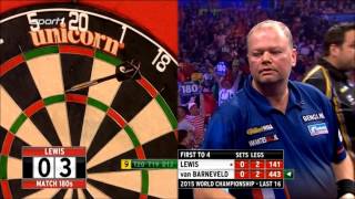 NINE-DARTER Adrian Lewis PDC World Darts Championship 2015 30.12.2014 Round 3 Deutsch