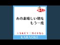 あの素晴しい朝をもう一度 (ガイド無しカラオケ) -4Key (原曲歌手:...