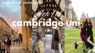 study abroad @ cambridge!📜☕ | week 1
