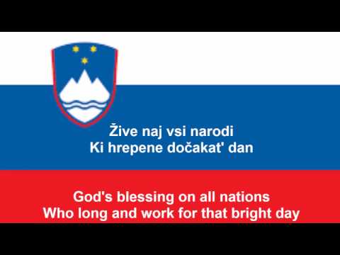 Zdravljica - National anthem of Slovenia (SI, EN lyrics)
