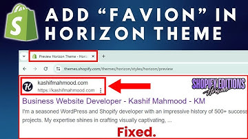 How to Add Favicon to Shopify Horizon Theme (Change Website Tab Icon in Shopify)
