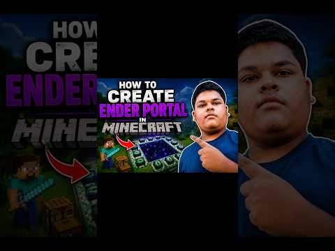 HOW TO CREATE ENDER PORTAL IN MINECRAFT #subscribe #minecraft #viral #shorts