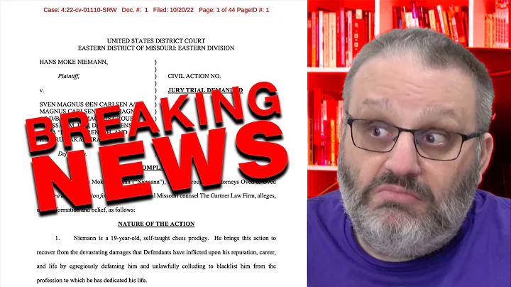 BREAKING NEWS! Hans Niemann Sues Magnus, Chess.com...