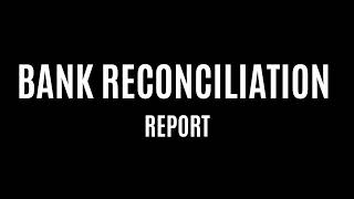 Bank Reconciliation Widget Report