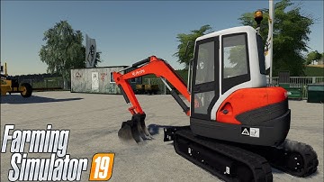 🚧CLEANING SOIL WITH KUBOTA KX713 AND LOAD IT ON UPDATED MERCEDES 817🚧FS19