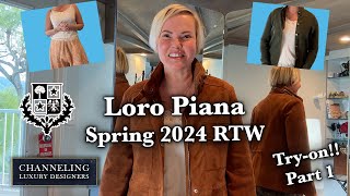 Loro Piana Womens Spring Ready to Wear RTW Try On Pants Jacket & Top -Luxury Designers with ~~Dani B