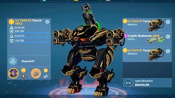 [WR] Unstoppable Plasma UE Fenrir | War Robots Orbital Mayhem Gameplay 