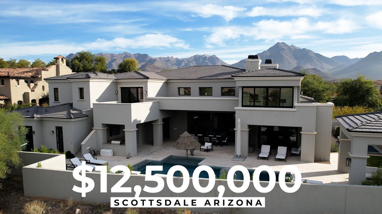 ⁣Inside a $12,500,000 Modern Luxury Home In Scottsdale With a Surprise!