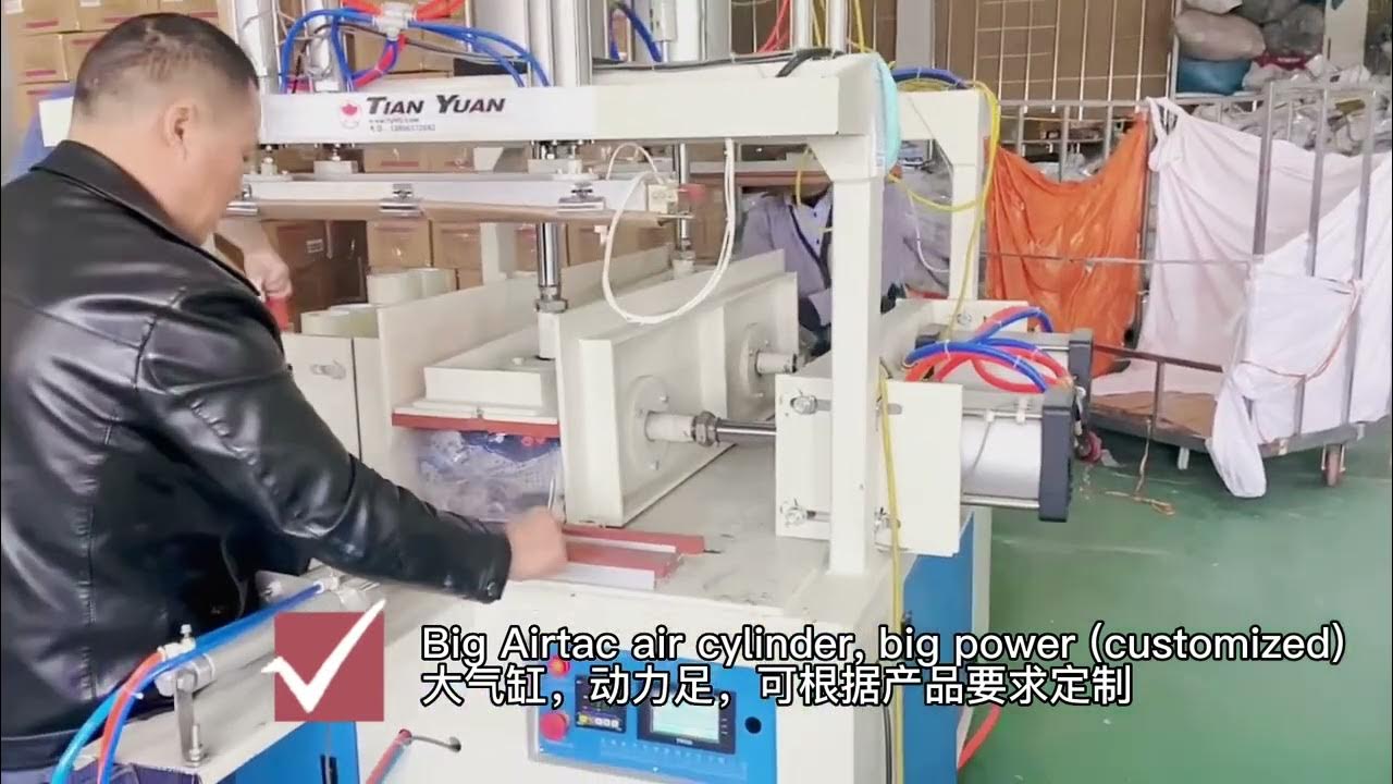 Air evacuation vacuum compress packing machine for comforters HFD5000